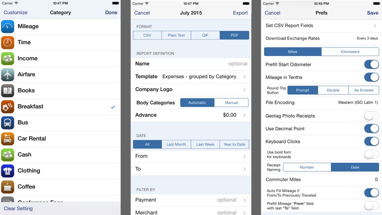 BizXpenseTracker-Expense, Mileage & Time Tracking screenshot-4