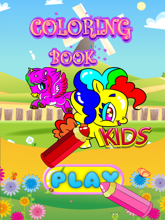 Screenshot #4 pour jeux poney livre de coloriages pour enfants facile
