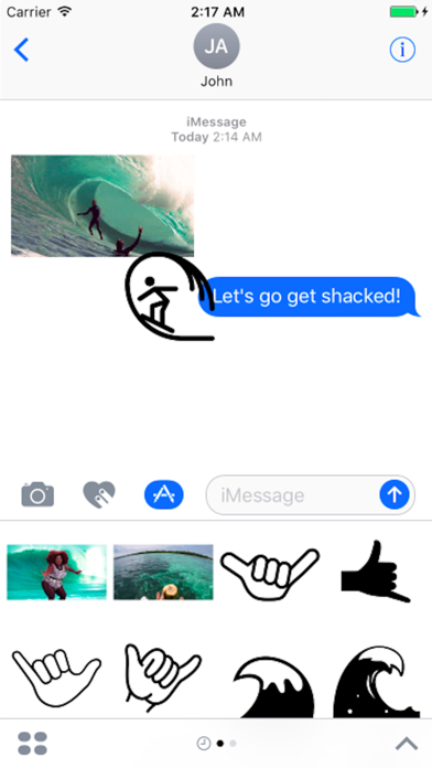 Screenshot #1 pour Surf Stickers - Waves, Surfboards, n More