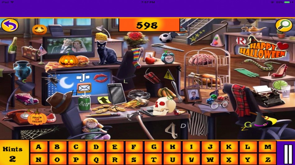 #2. Free Hidden Objects: Halloween Hidden Alphabets (iOS) By: atul patel