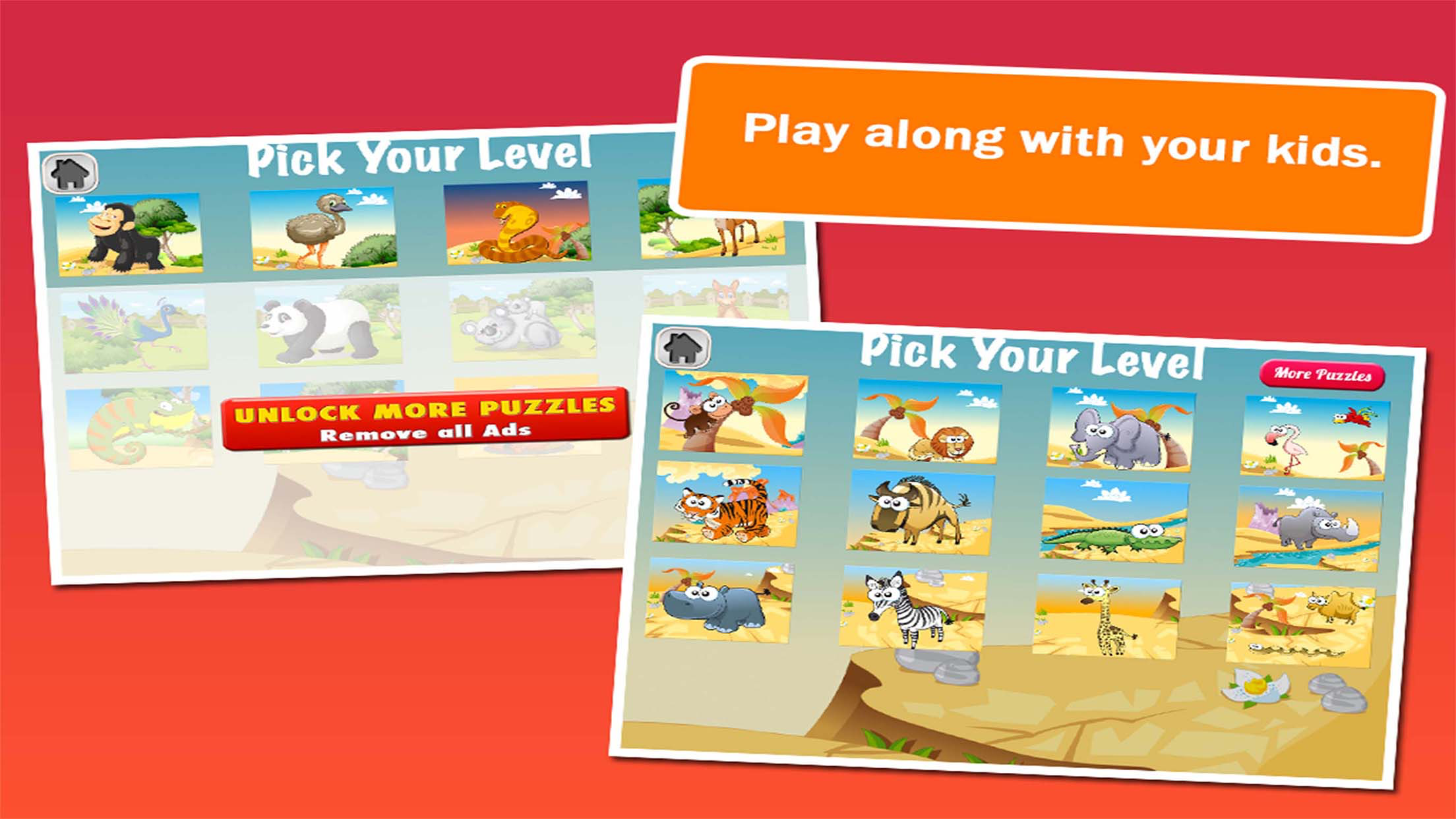 Animal Jigsaw Puzzle: Cartoon Puzzles for Kids screenshot 4