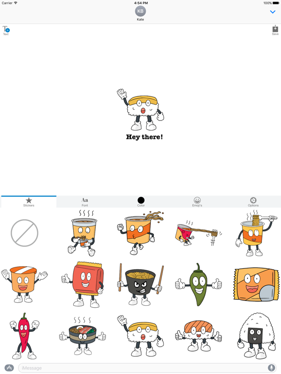 Screenshot #5 pour Sushi Ramen - MYOSE - Make Your Own Sticker Emoji