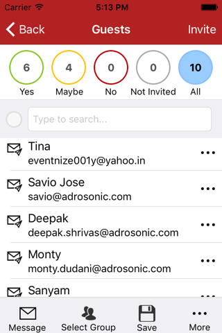 Eventnize screenshot 2