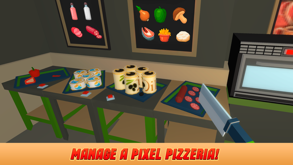 #1. Pixel Pizzeria: Chef Cooking Simulator 3D (iOS) Podle: Tayga Games OOO