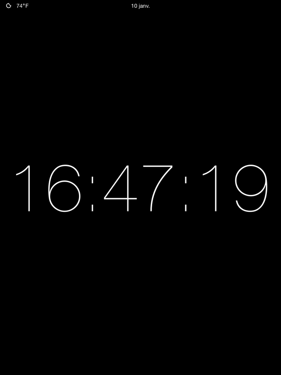 Screenshot #5 pour Clock - Modern deskclock with nightstand mode