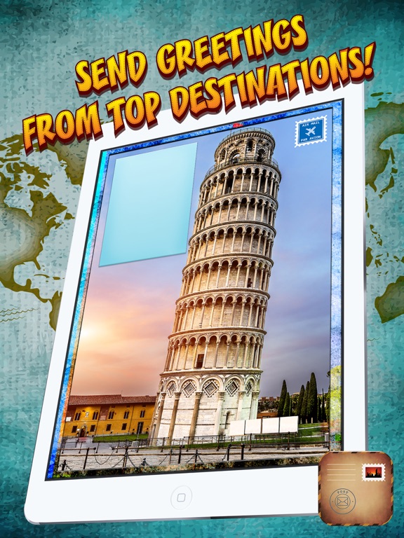 Screenshot #6 pour Cartes postales de voyage - Belles salutations e-carte avec des photos de monuments célèbres du monde