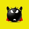 Black Emoji Sticker Pack for iMessage delete, cancel