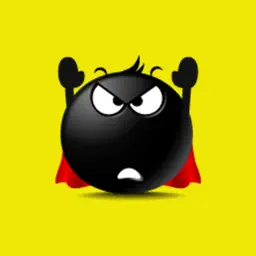 Black Emoji Sticker Pack for iMessage app icon
