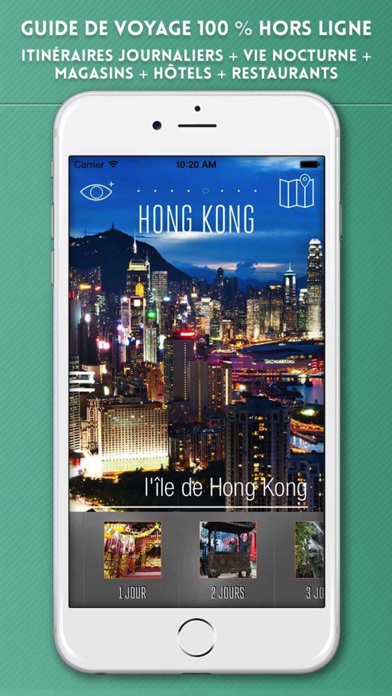 Screenshot #1 pour Hong Kong Guide de Voyage avec Cartes Offline