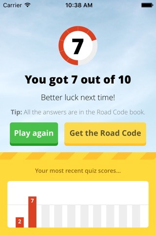 AA Road Code Quiz screenshot 3