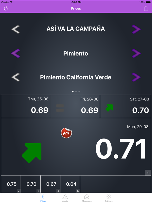 Screenshot #4 pour PreciosHorticolas