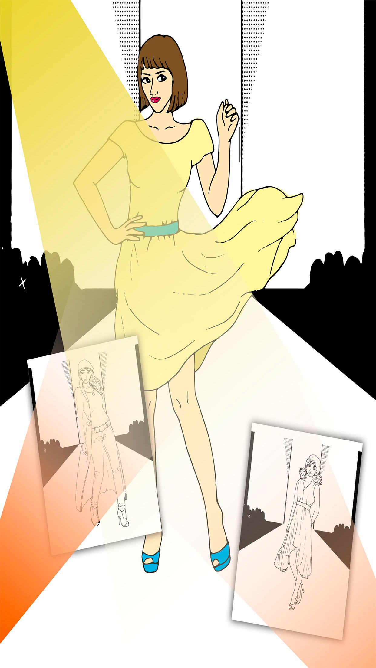 Paint and Color Top Models Games screenshot 4