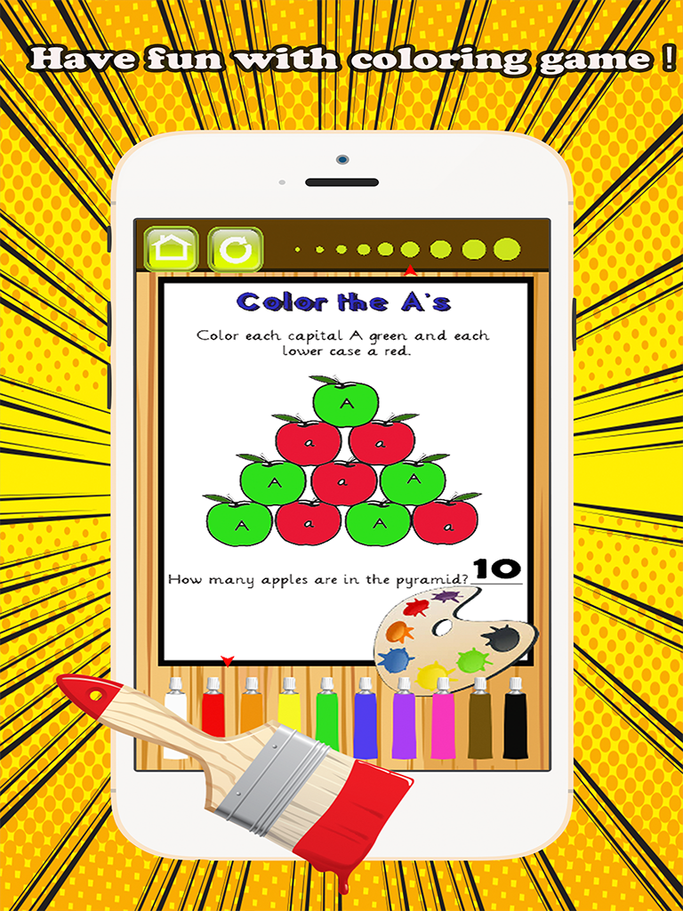 ABC Coloring Book Count & Learn numbers kids games screenshot 6