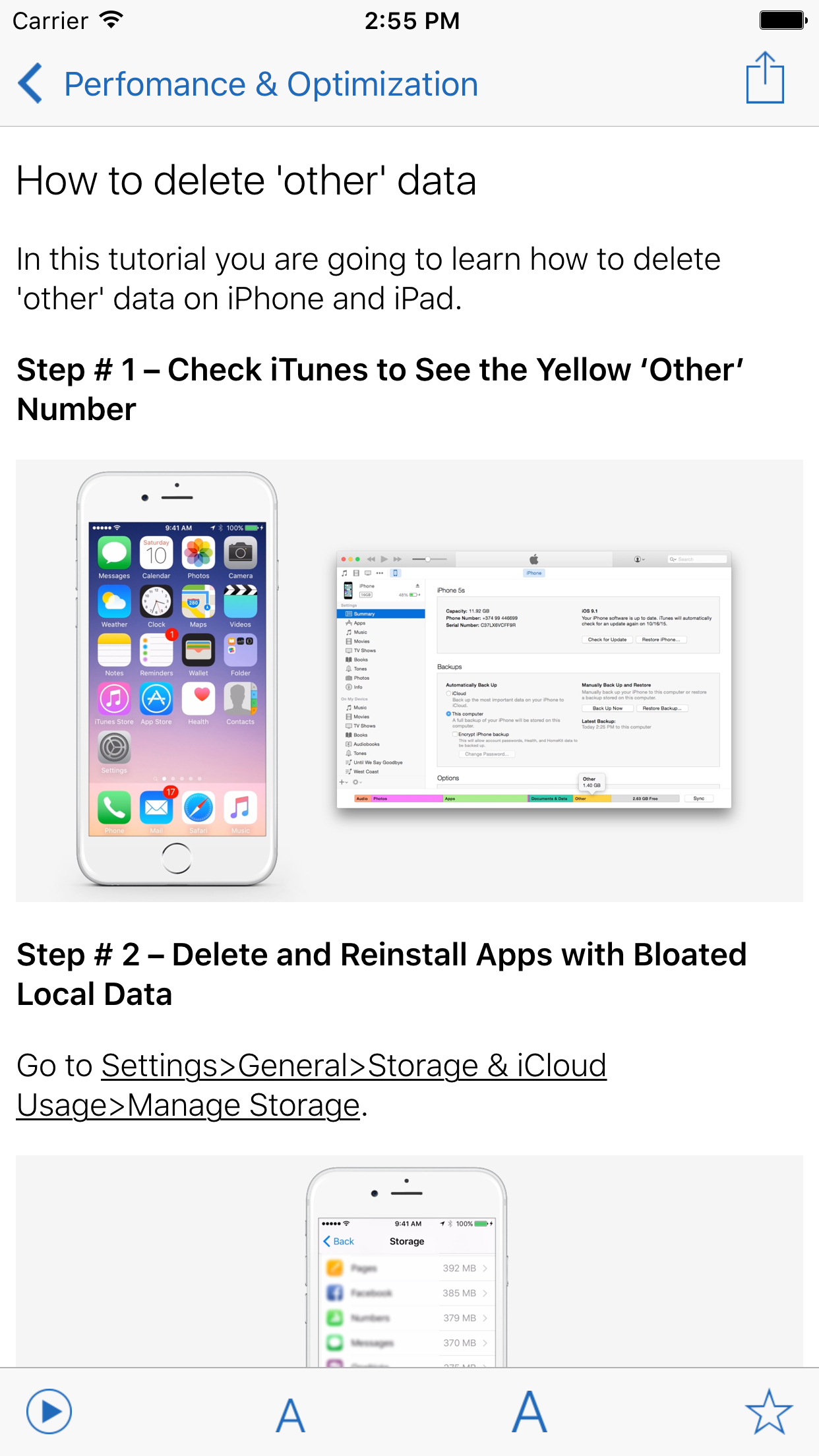 Manual for iPhone with secrets, tips & tricks