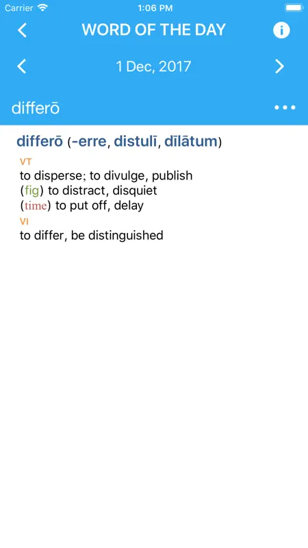 Collins Latin Dictionary screenshot 1 of 5