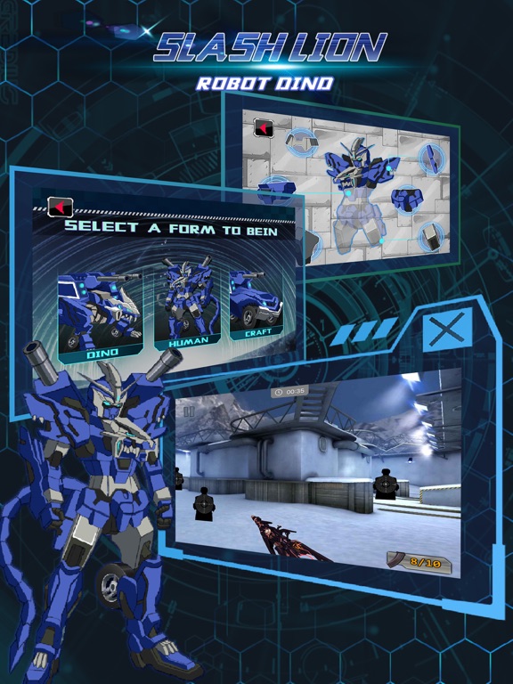 Screenshot #6 pour Lionbot - Robot Collecting, Building & Fighting