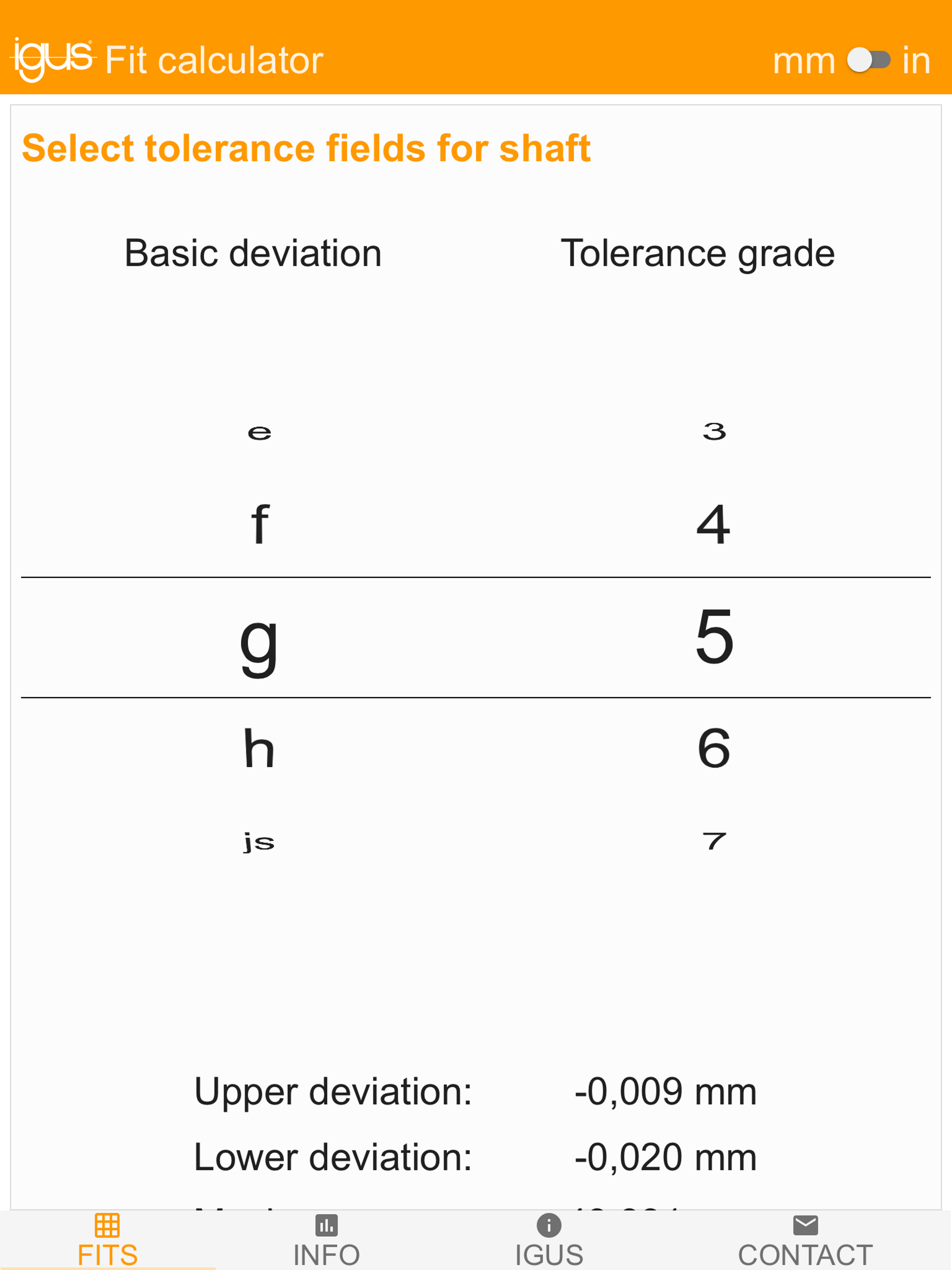 igus® Fit Calculator