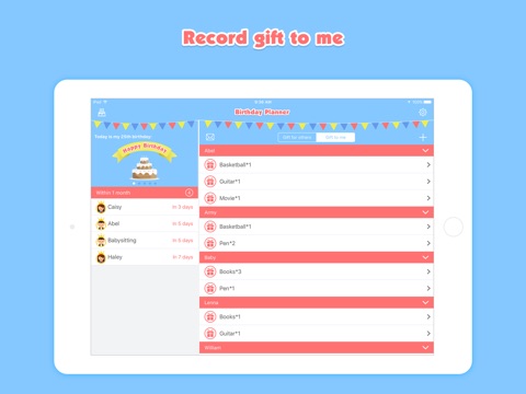Birthday Planner Pro - Event Countdown & Gift List screenshot 2