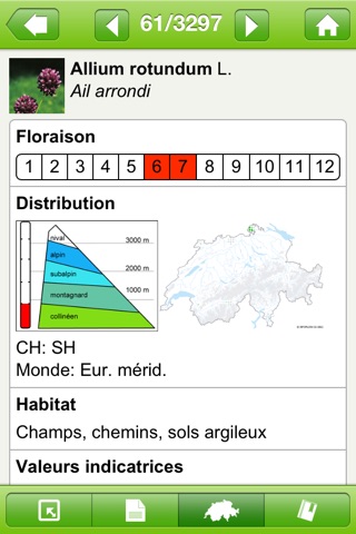 Flora Helvetica Light français screenshot 3