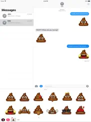 poop emoji stickers - cute poo iPad Captures Décran 1