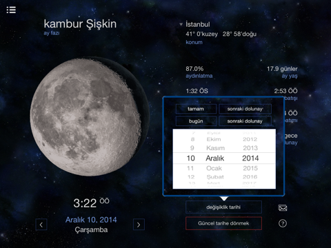 Lunar Phases calendar for the moon screenshot 2