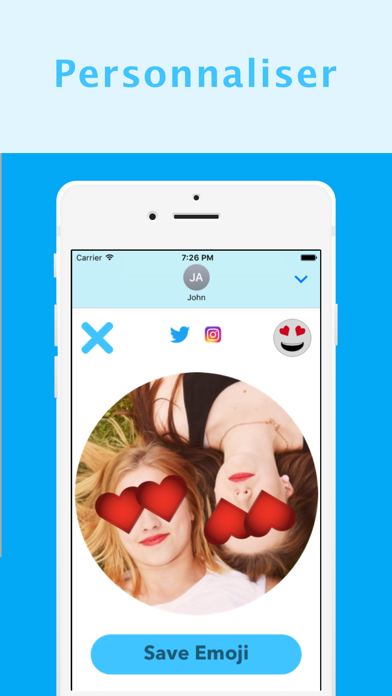 Screenshot #1 pour Emoji Kit - Stickers personnalisés pour iMessage