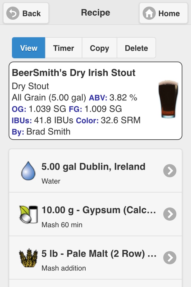 BeerSmith Lite screenshot 2