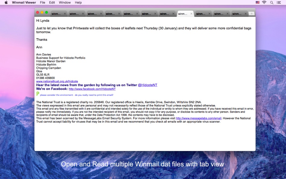 Winmail Viewer - Open dat file - 4.0.0 - (macOS)