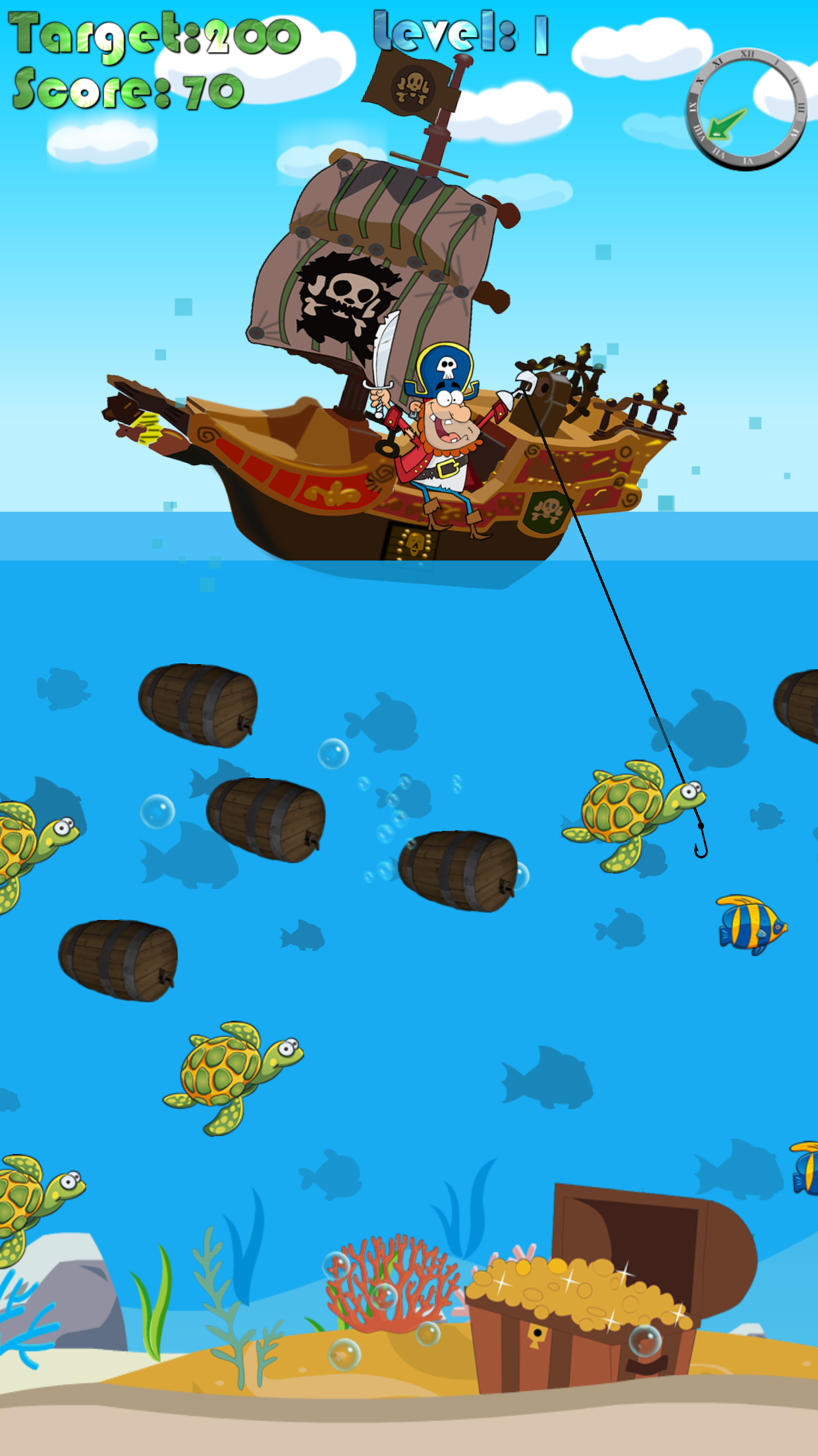 Pirate Treasures Fishing Hunting Ship in Caribbean screenshot 2
