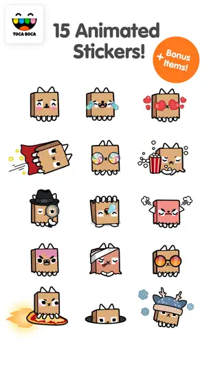 Screenshot von Toca Life Paper Bag Cat auf dem iPhone 5