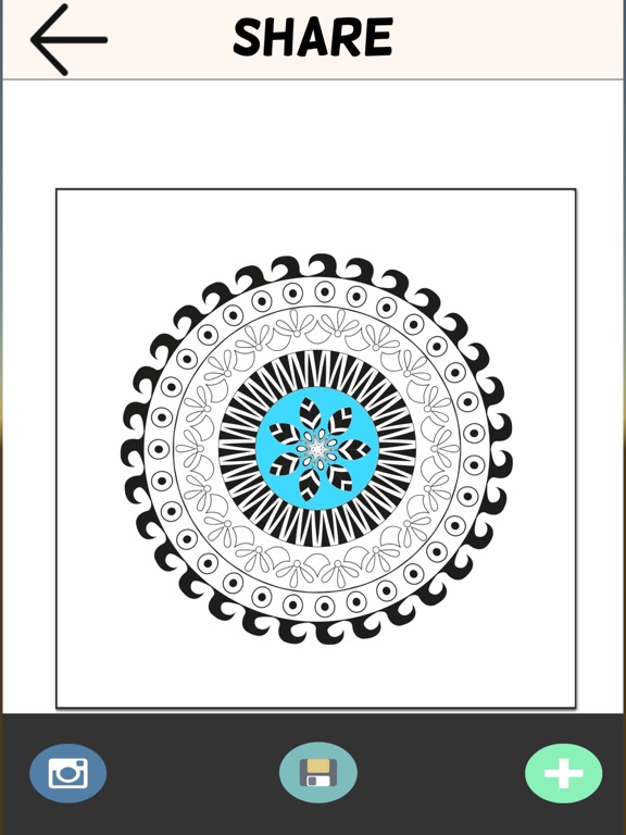 Coloring Book Mandala for Adults Relax Free iPad screenshot