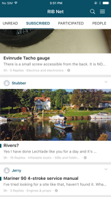 RIBnet Forums screenshot