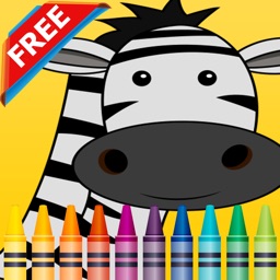 Wild Animals Coloring Book Kids Educational Games