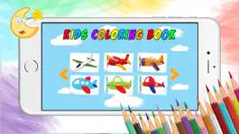 Game screenshot Airplane Coloring Book For Kids Learning apk
