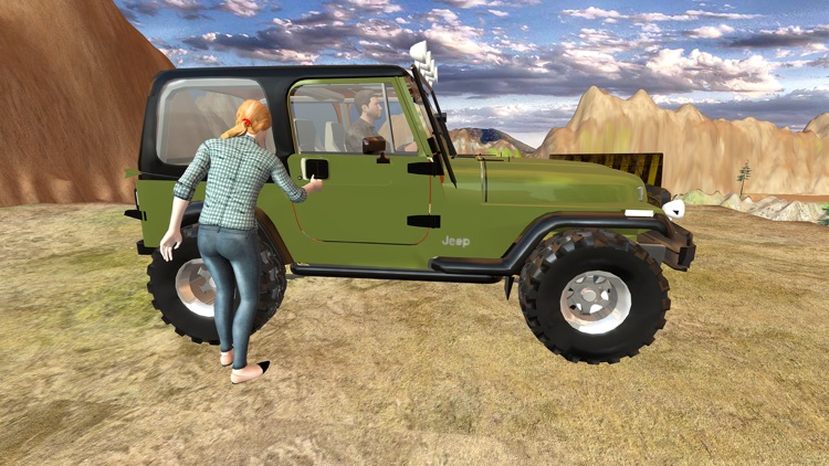 Offroad 4x4 Hill Flying Jeep - Fly  & Drive Jeep in Hill Environment screenshot-3