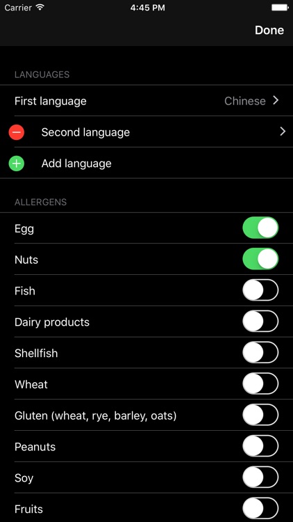 Allergic Traveler Food Allergy Translator screenshot-4