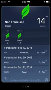 Smog Report screenshot #1 for iPhone