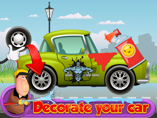 Kids Car Wash Adventure-Tiny Auto Truck Shop iPad screenshot