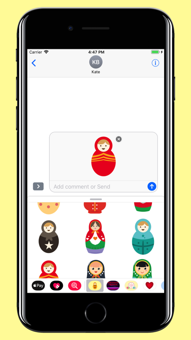 Russian dolls stickers emoji screenshot 3