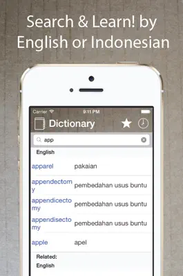 Game screenshot Indonesian English Dictionary* mod apk