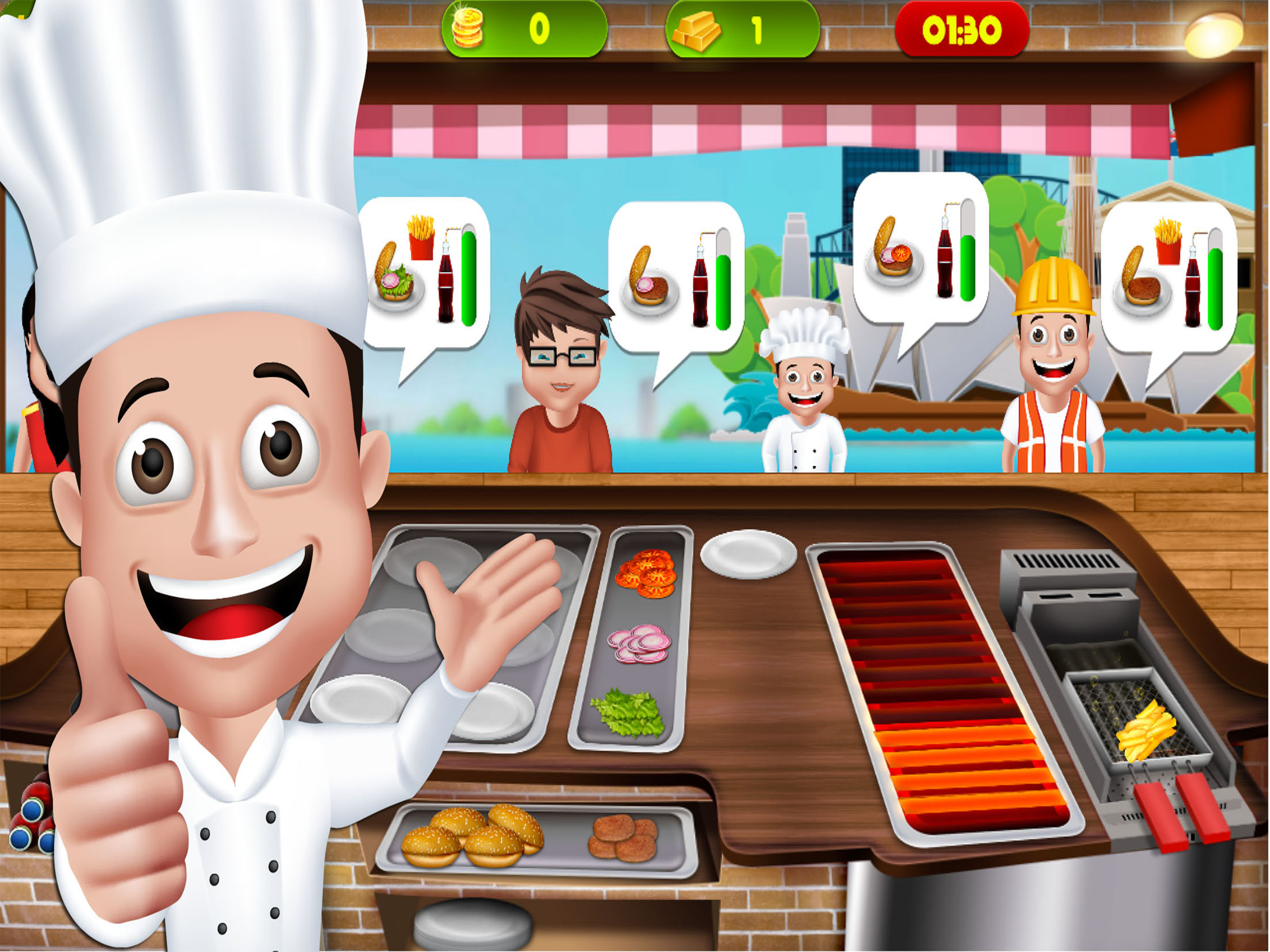 Cooking Chef Rescue Kitchen Master - Restaurant Management Fever for boys and girls simulation Games .