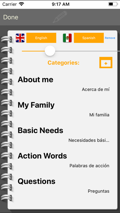 EESpeech Basic - AAC iPhone screenshot 4 - Education app