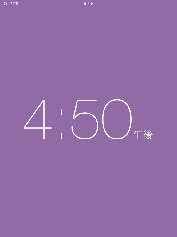 Clock - Modern deskclock with nightstand modeのおすすめ画像5