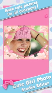 Cute Girl Photo Studio Editor - Frames and Effects screenshot #2 for iPhone