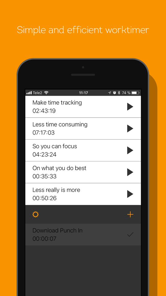 #1. Punch In - Time Tracker (iOS) 由: Kidpilot