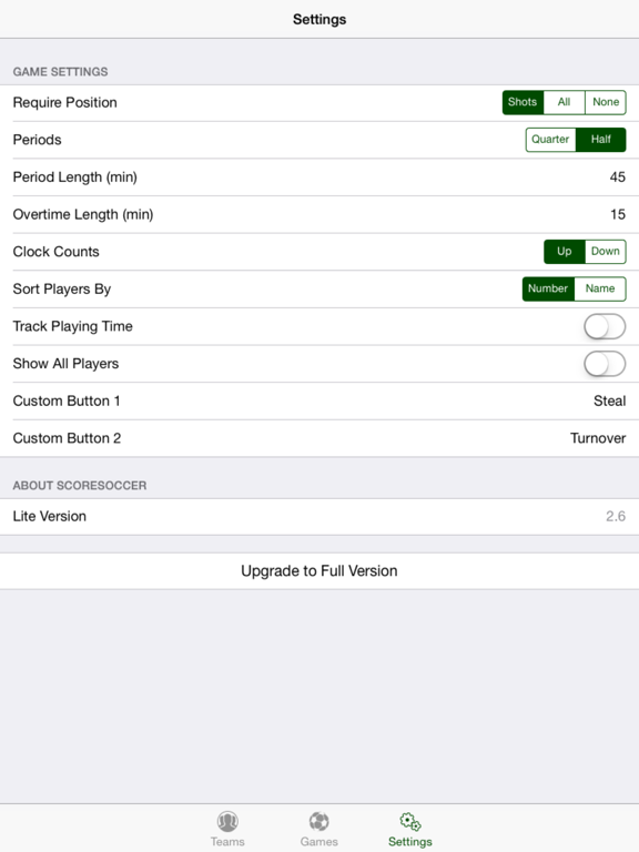 Score Soccer Lite iPad screenshot 5 - Sports app