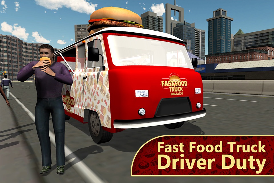 Fast Food Truck Simulator – Semi food lorry driving and parking simulation game screenshot 2