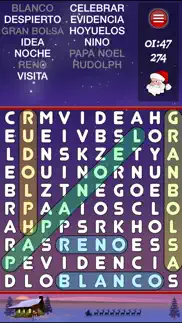 wordsearch christmas (spanish) iphone screenshot 4