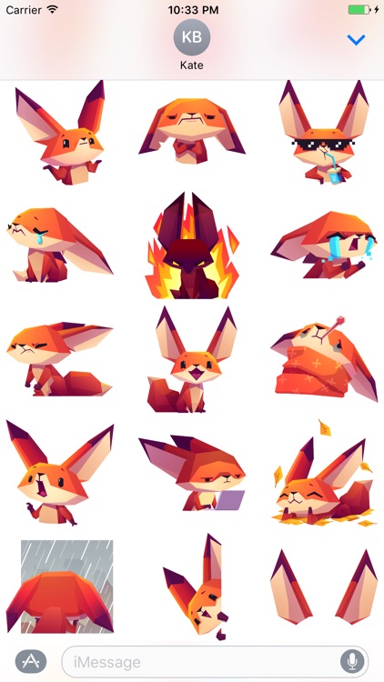 The Little Fox stickers