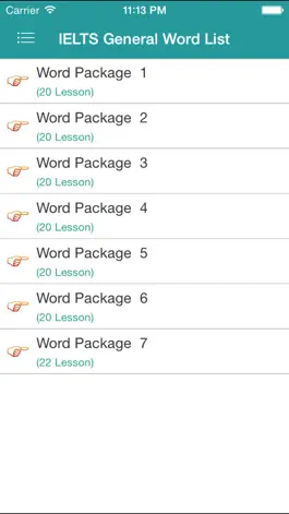 Game screenshot IELTS 2000 General Word List (Learn And Practice) apk
